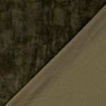 Sammetsjersey - superstretch enfärgad army