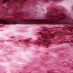 Jersey Velours Ice - Super stretch Batik Ecru Mûre