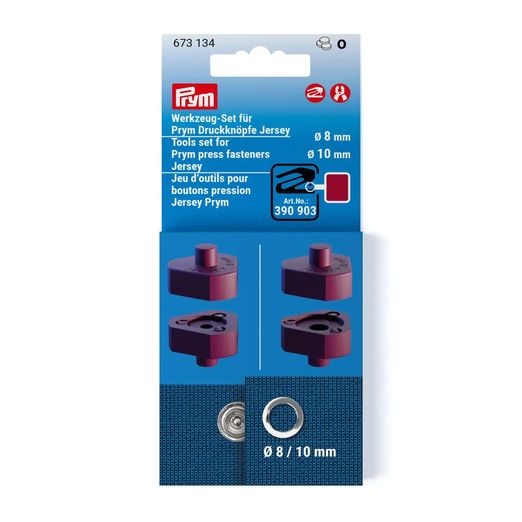 PRYM Set d'outils pour boutons pression pour Jersey - 8 et 10mm