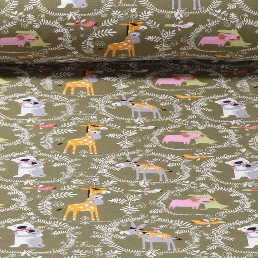Jersey - Les animaux amoureux Kaki
