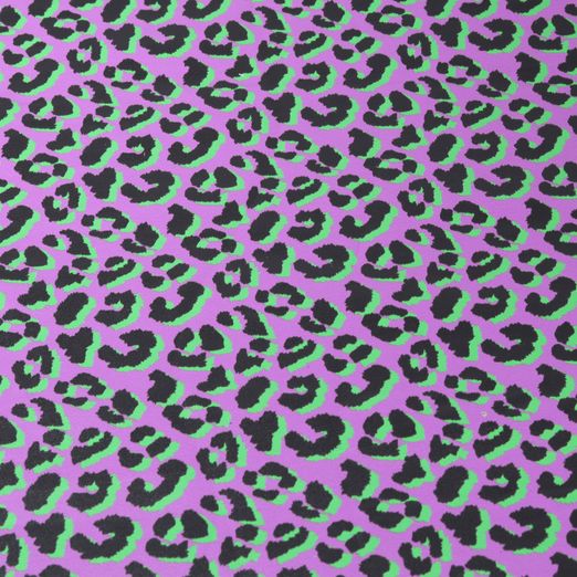 Simili synthétique par Snaply - Léopard Lilas - au mètre Simili synthétique par Snaply - Léopard Lilas - au mètre