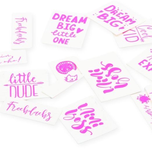 SnapPap Label weiß/neon-pink - Kids