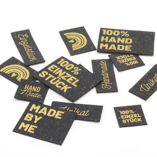 ReLeda Label Bogen - Handmade - schwarz/gold