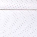 Jersey - Kombistoff Sterne Ecru Rosa