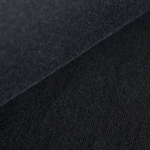 Bords côtes bio Albstoffe - Noir Uni