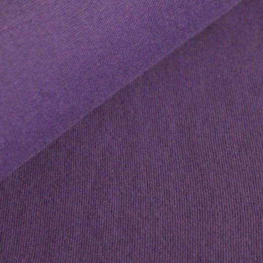 Albstoffe Bio Bündchen - Uni Viola Violett