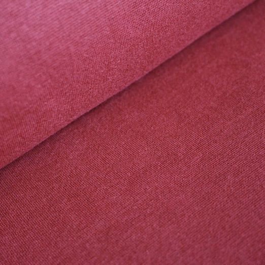 Albstoffe Bio Bündchen - Uni Prugna Rot Albstoffe Bio Bündchen - Uni Prugna Rot
