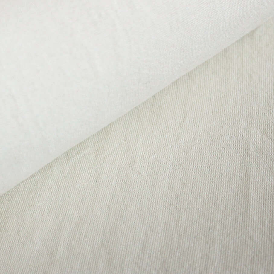 Bords côtes bio Albstoffe - Blanc Meringa Uni-1 Bords côtes bio Albstoffe - Blanc Meringa Uni-1