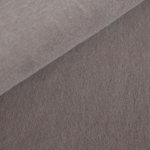 Albstoffe Bio Bündchen - Uni Grigio Londra Braun 