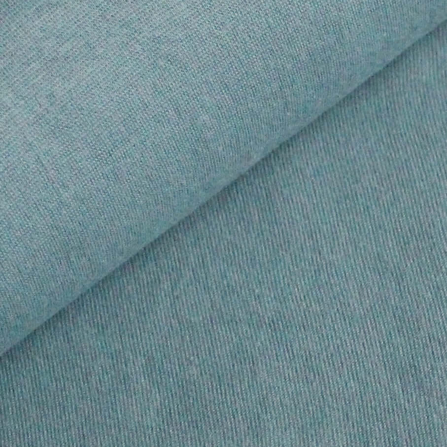 Albstoffe Bio Bündchen - Uni Garda Blau-0 Albstoffe Bio Bündchen - Uni Garda Blau-0
