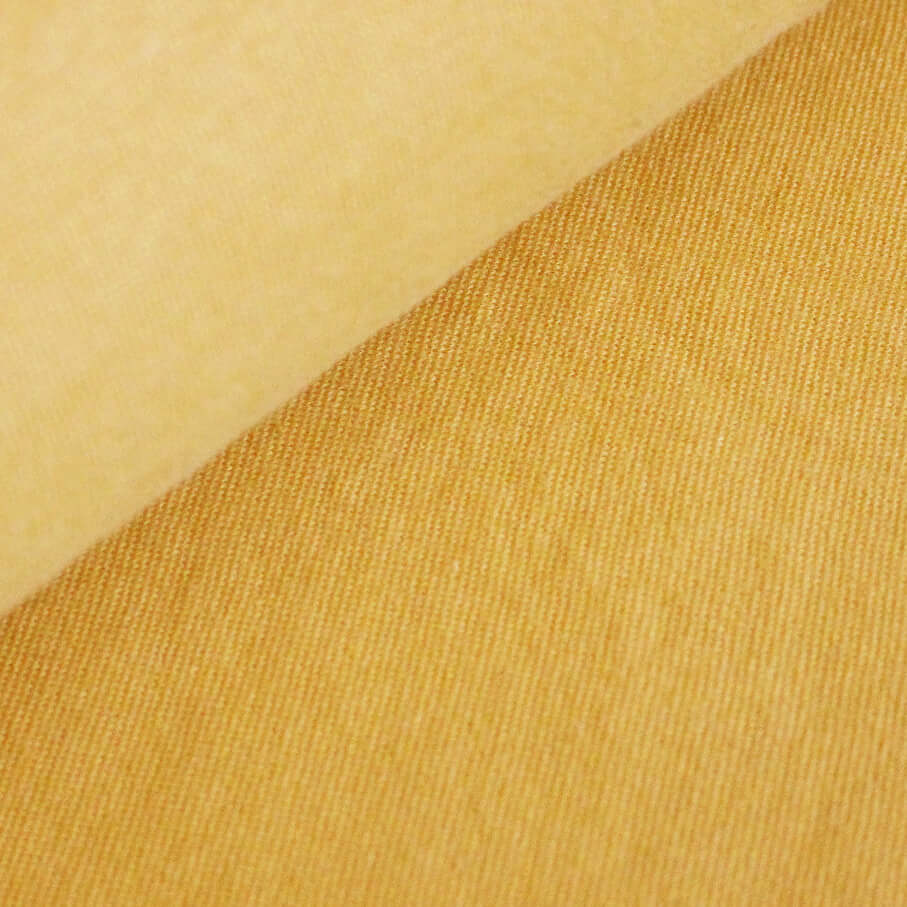 Albstoffe Bio Bündchen - Uni Polenta Gelb-0 Albstoffe Bio Bündchen - Uni Polenta Gelb-0