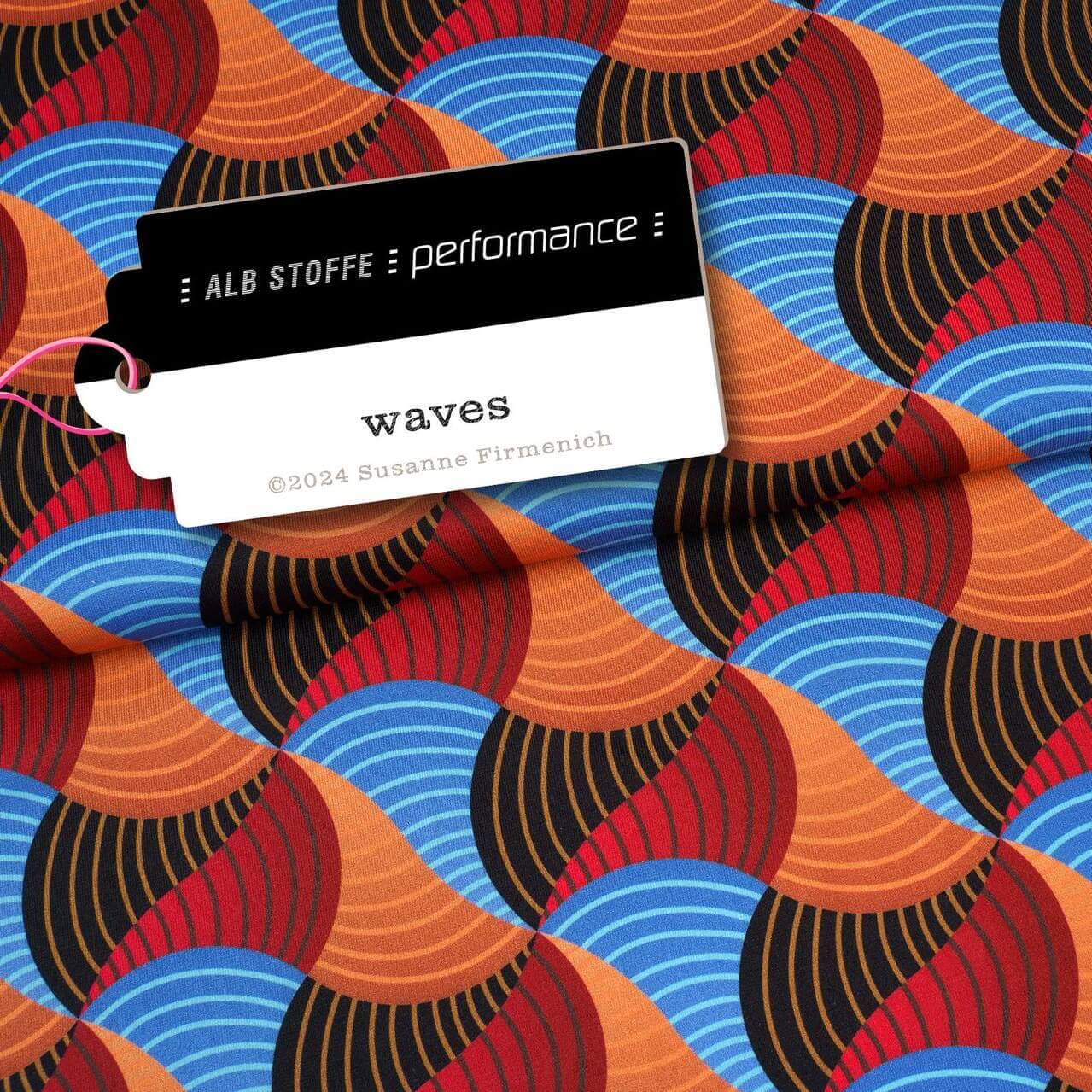 Collection Performance Albstoffe - Waves Noir-0 Collection Performance Albstoffe - Waves Noir-0
