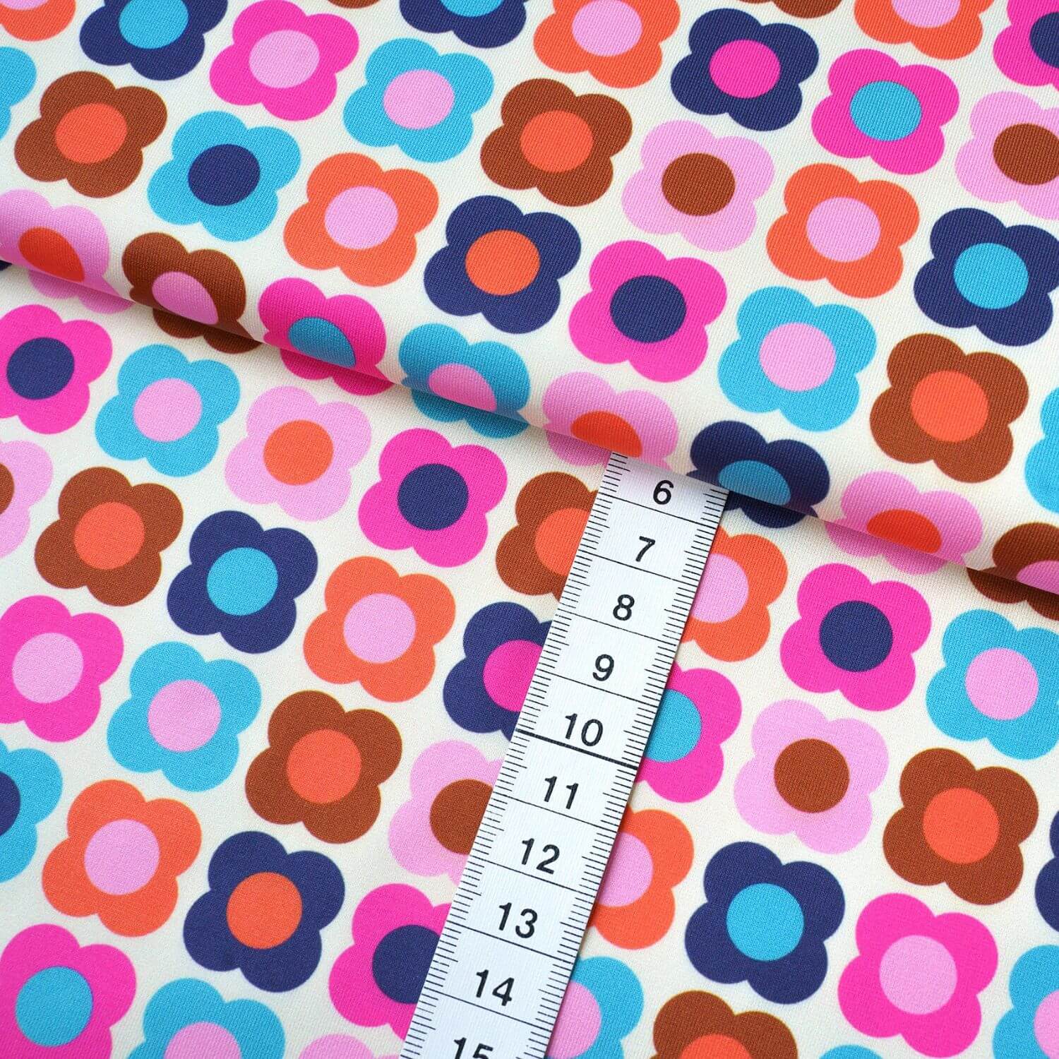 Collection Performance Albstoffe - Granny Square Blanc Multicolore-1 Collection Performance Albstoffe - Granny Square Blanc Multicolore-1