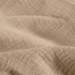 Baumwoll-Musselin Slub - Uni Sand