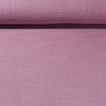 Mousseline de coton Slub effet lin Edouard - Uni Mauve