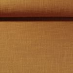 Mousseline de coton Slub effet lin Edouard - Uni Caramel