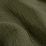 Baumwoll-Musselin Slub - Uni Khaki