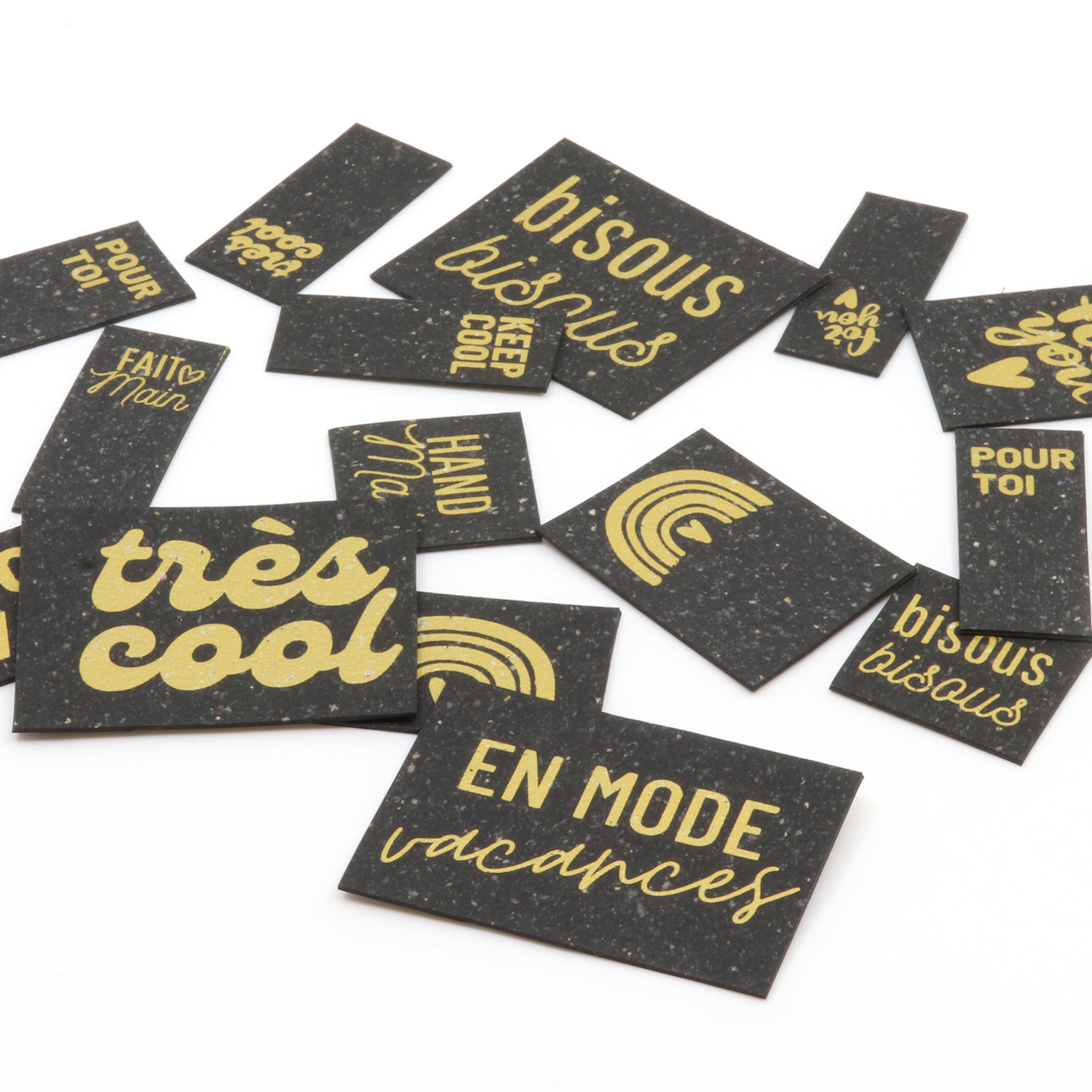 ReLeda Label Bogen - Message - schwarz/gold-0 ReLeda Label Bogen - Message - schwarz/gold-0