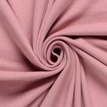 Bomulls-stickad sweat - enfärgad rosa