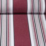 Outdoorstoff - Teflonbeschichtet Streifenmixed Rot Garngefärbt