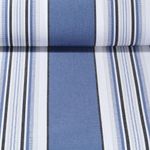 Tissu d´extérieur - Revêtement téflon Rayures teintées dans la masse Bleu