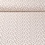 Cretonne de coton vintage - Fleurs Beige Sable