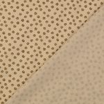 Baumwoll-Cretonne - Blümchen Beige Sand Baumwoll-Cretonne - Blümchen Beige Sand