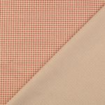 Baumwoll-Cretonne Vintage - Karo Beige Rot Baumwoll-Cretonne Vintage - Karo Beige Rot