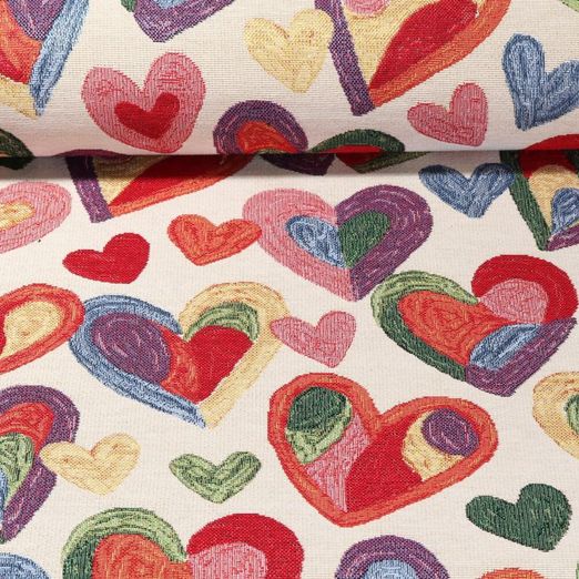 Gobelin - Coeurs Multicolore