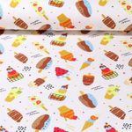 Jersey - Glaces Ecru Multicolore