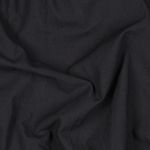 Tissu en coton délavé - Noir uni