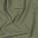 Tissu en coton délavé - Vert armée uni