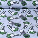 Jersey - Turnschuhe Grau Grün