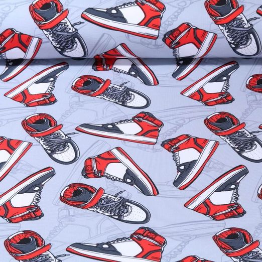 Jersey - Turnschuhe Grau Rot