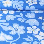 Satin de coton bio - Hamburger Liebe Impression digitale Al Lago Fiori Bleu