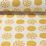 Jersey jacquard bio - Hamburger Liebe Al Lago Punti Double face Jaune