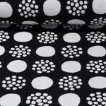 Bio Jacquard Jersey - Hamburger Liebe Al Lago Punti Doubleface Schwarz