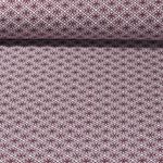 Bio Jacquard Jersey - Hamburger Liebe Al Lago Rhomb Knit Dunkelrot