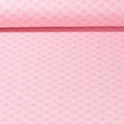 Jersey jacquard bio - Hamburger Liebe Al Lago Rhomb Knit Rose