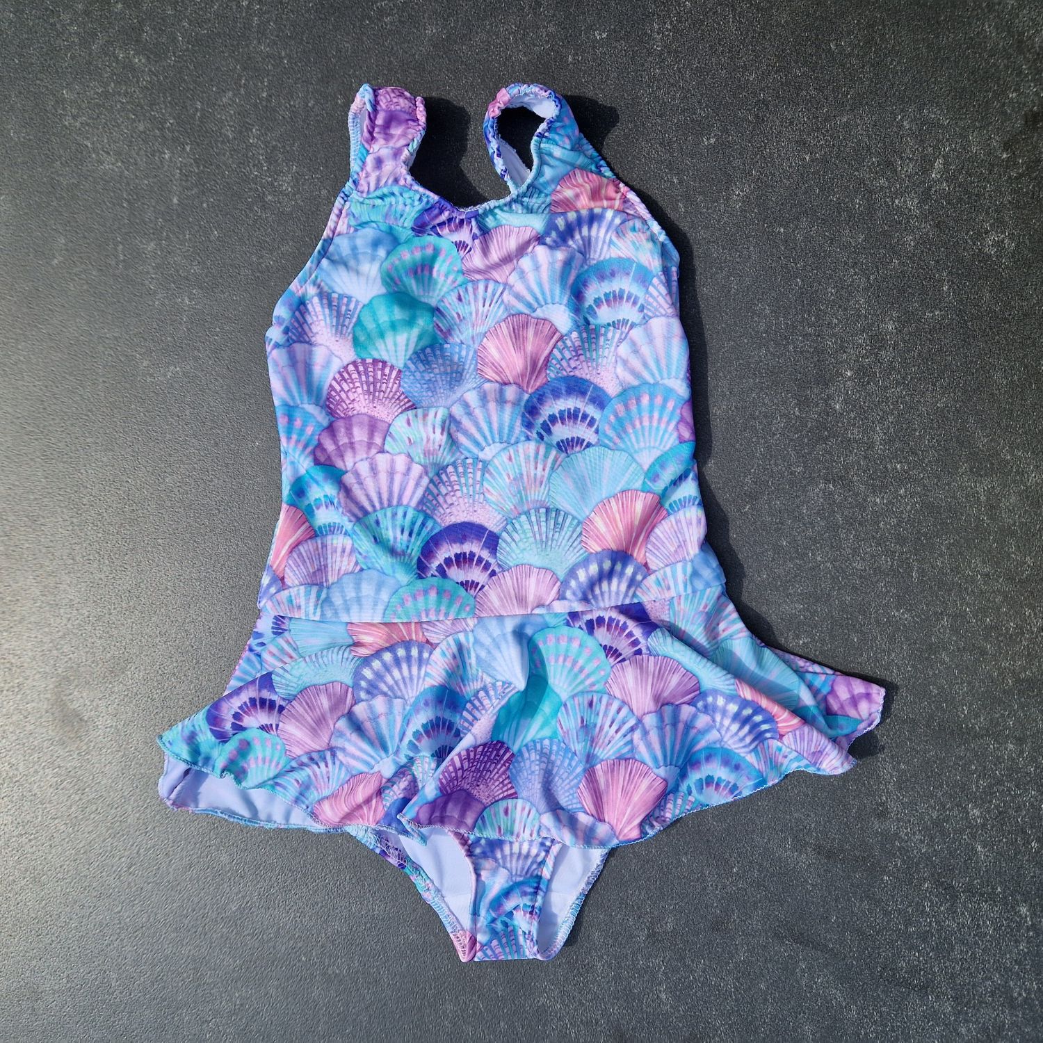 Tissu sport et maillot de bain - UPF50 Impression digitale Coquillages Violet Recyclé -1 Tissu sport et maillot de bain - UPF50 Impression digitale Coquillages Violet Recyclé -1