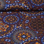 Viskose Stretch - Marrakesh Muster Braun