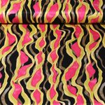 Viskose Satin - Girlande Lime Multicolor