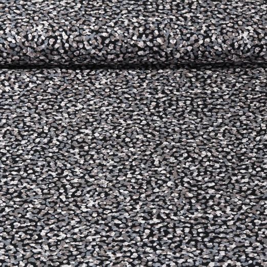 Viscose stretch - Pois abstraits Gris