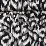 Viscose stretch - Impression abstraite Noir Gris