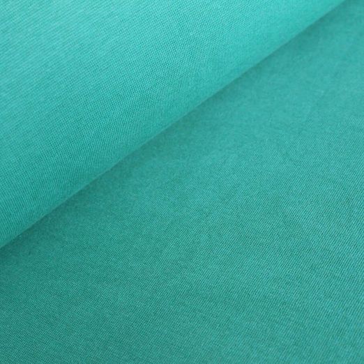 Bords côtes bio Albstoffe - Turquoise Caraibi Uni Bords côtes bio Albstoffe - Turquoise Caraibi Uni