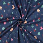 Popeline di cotone - Uccelli Navy Popeline di cotone - Uccelli Navy