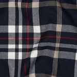 Tessuto Moda - Tartan a Quadri Navy Cammello