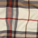 Tissu mode - Carreaux tartan crème orange