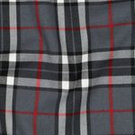 Tessuto moda - Tartan a quadri grigio e rosso
