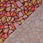 Baumwoll-Cretonne - Digitaldruck Marmor Bordeaux
